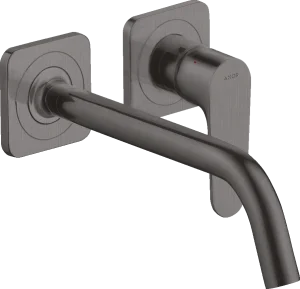 Axor Citterio M Single Lever Basin Mixer For Concealed Installation Wall-mounted With Spout 227 Mm And Escutcheons Brushed Black Chrome