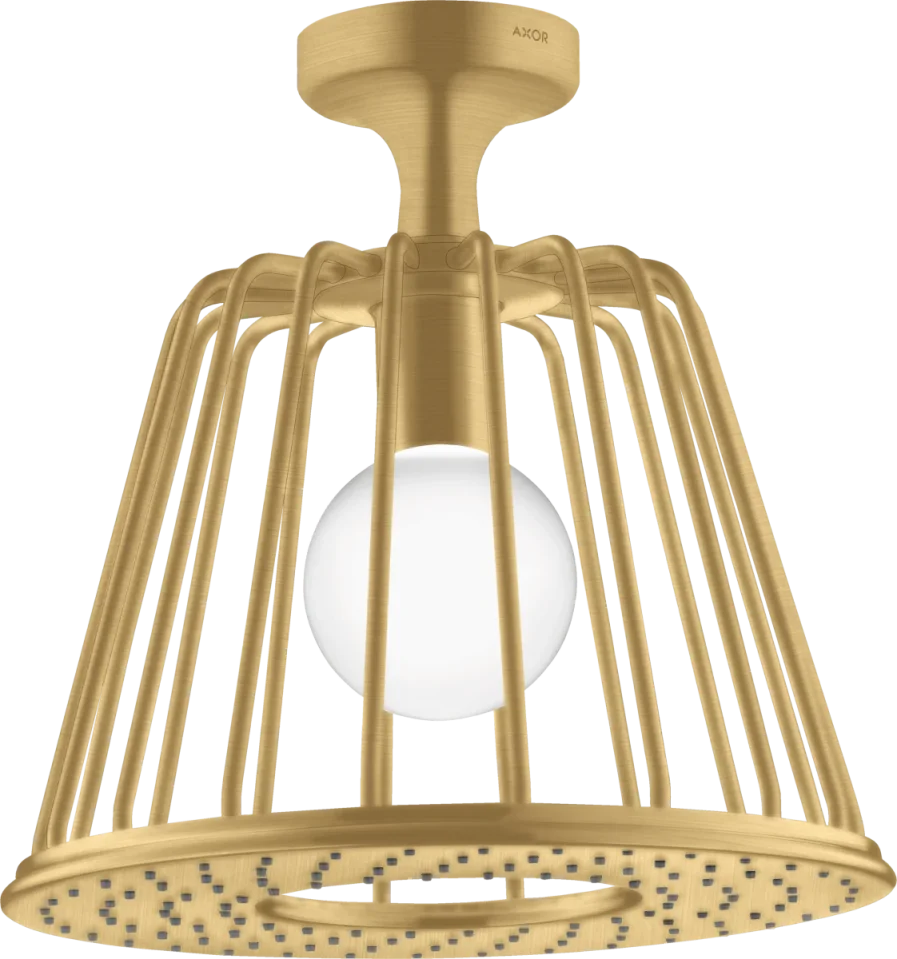 Axor Lampshower/nendo Lampshower 275 1jet With Ceiling Connector Brushed Gold Optic product image - Image 1