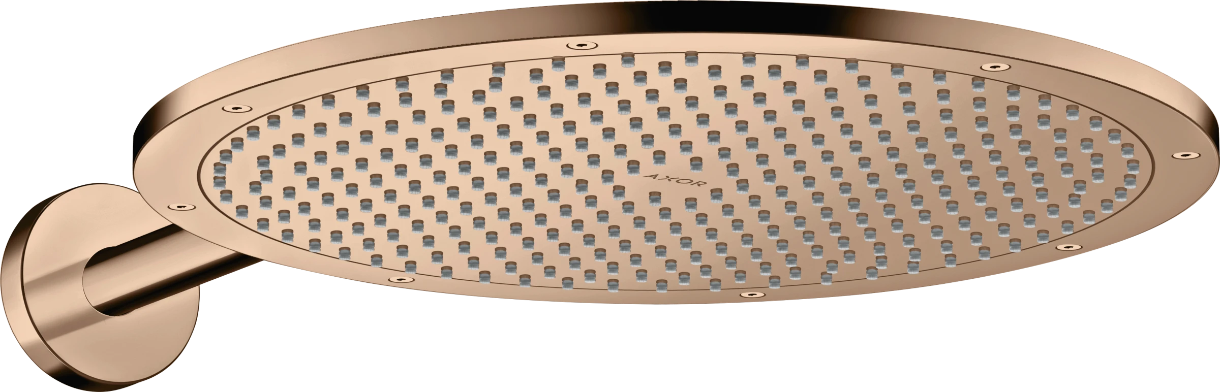Axor Showersolutions Overhead Shower 350 1jet With Shower Arm Polished Red Gold