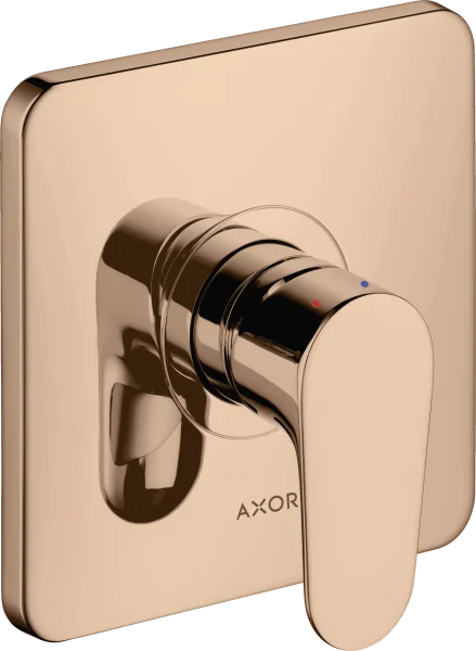 Axor Citterio M Single Lever Manual Shower Mixer For Concealed Installation Polished Red Gold