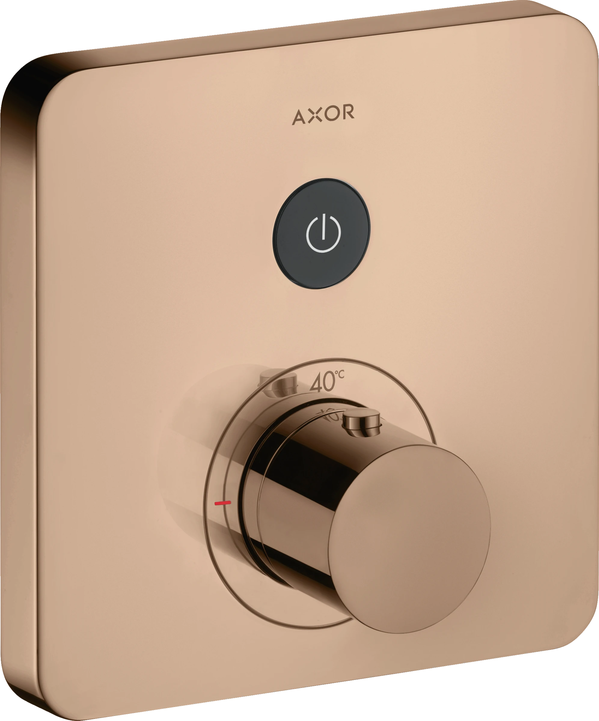 Axor Showerselect Thermostatic Mixer Softsquare For Concealed Installation For 1 Outlet Polished Red Gold