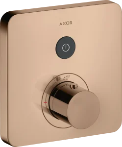 Axor Showerselect Thermostatic Mixer Softsquare For Concealed Installation For 1 Outlet Polished Red Gold