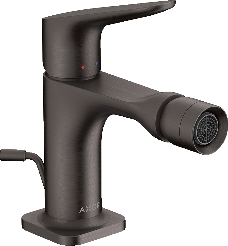 Axor Citterio M Single Lever Bidet Mixer With Pop-up Waste Brushed Black Chrome