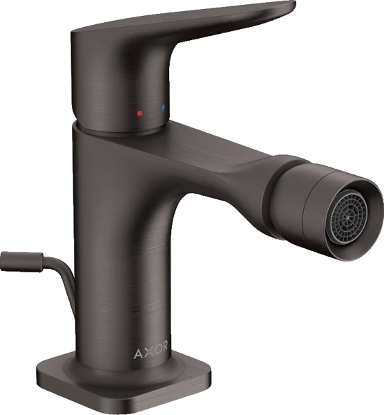 Axor Citterio M Single Lever Bidet Mixer With Pop-up Waste Brushed Black Chrome