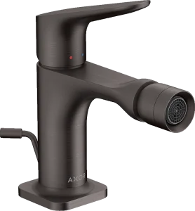 Axor Citterio M Single Lever Bidet Mixer With Pop-up Waste Brushed Black Chrome