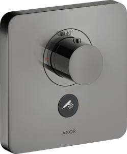 Axor Showerselect Thermostatic Mixer Highflow Softsquare For Concealed Installation For Multiple Outlets Polished Black Chrome