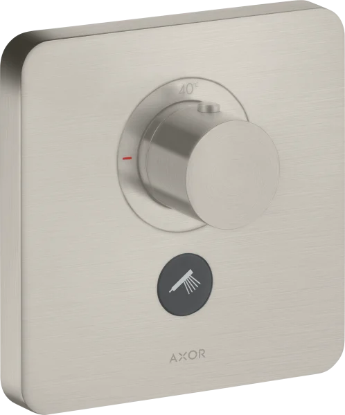 Axor Showerselect Thermostatic Mixer Highflow Softsquare For Concealed Installation For Multiple Outlets Stainless Steel