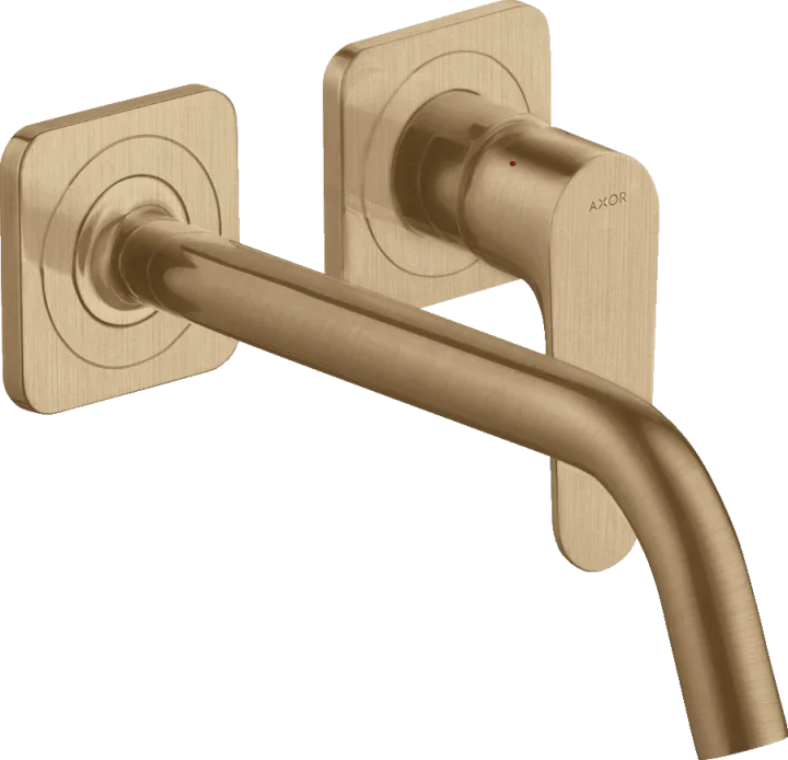 Axor Citterio M Single Lever Basin Mixer For Concealed Installation Wall-mounted With Spout 227 Mm And Escutcheons Brushed Bronze product image - Image 1