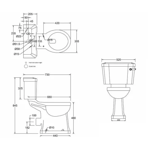 Burlington Regal Close Coupled Pan detail view - Image 3