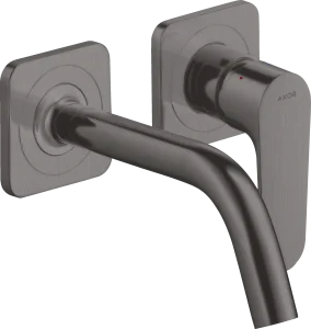 Axor Citterio M Single Lever Basin Mixer For Concealed Installation Wall-mounted With Spout 167 Mm And Escutcheons Brushed Black Chrome