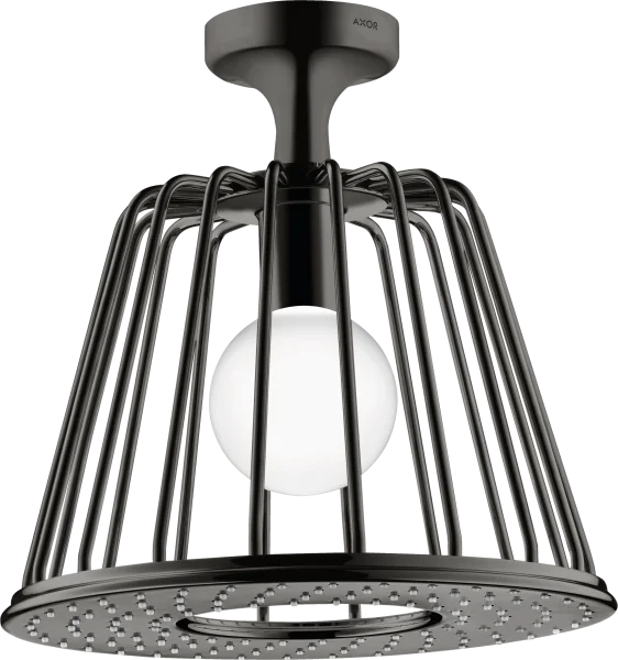Axor Lampshower/nendo Lampshower 275 1jet With Ceiling Connector Polished Black Chrome