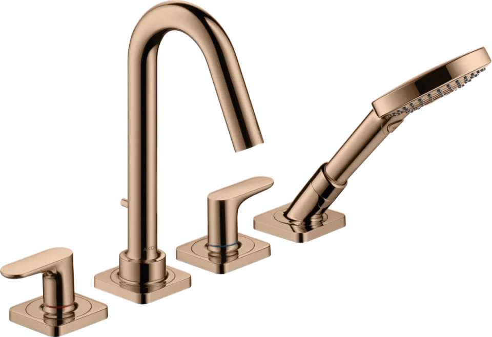 Axor Citterio M 4-hole Rim-mounted Bath Mixer With Lever Handles And Escutcheons product image - Image 1
