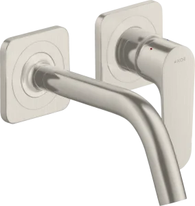 Axor Citterio M Single Lever Basin Mixer For Concealed Installation Wall-mounted With Spout 167 Mm And Escutcheons Stainless Steel