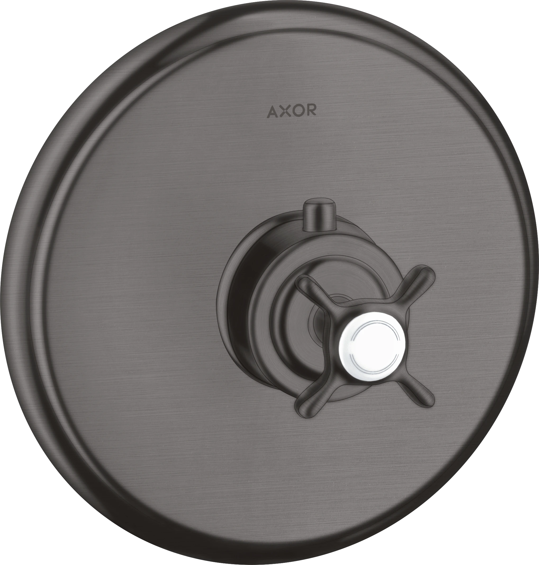 Axor Montreux Thermostatic Mixer For Concealed Installation With Cross Handle Brushed Black Chrome