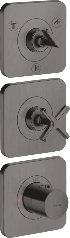 Axor Citterio E Thermostatic Module 380/120 For Concealed Installation For 3 Outlets With Escutcheons product image - Image 1