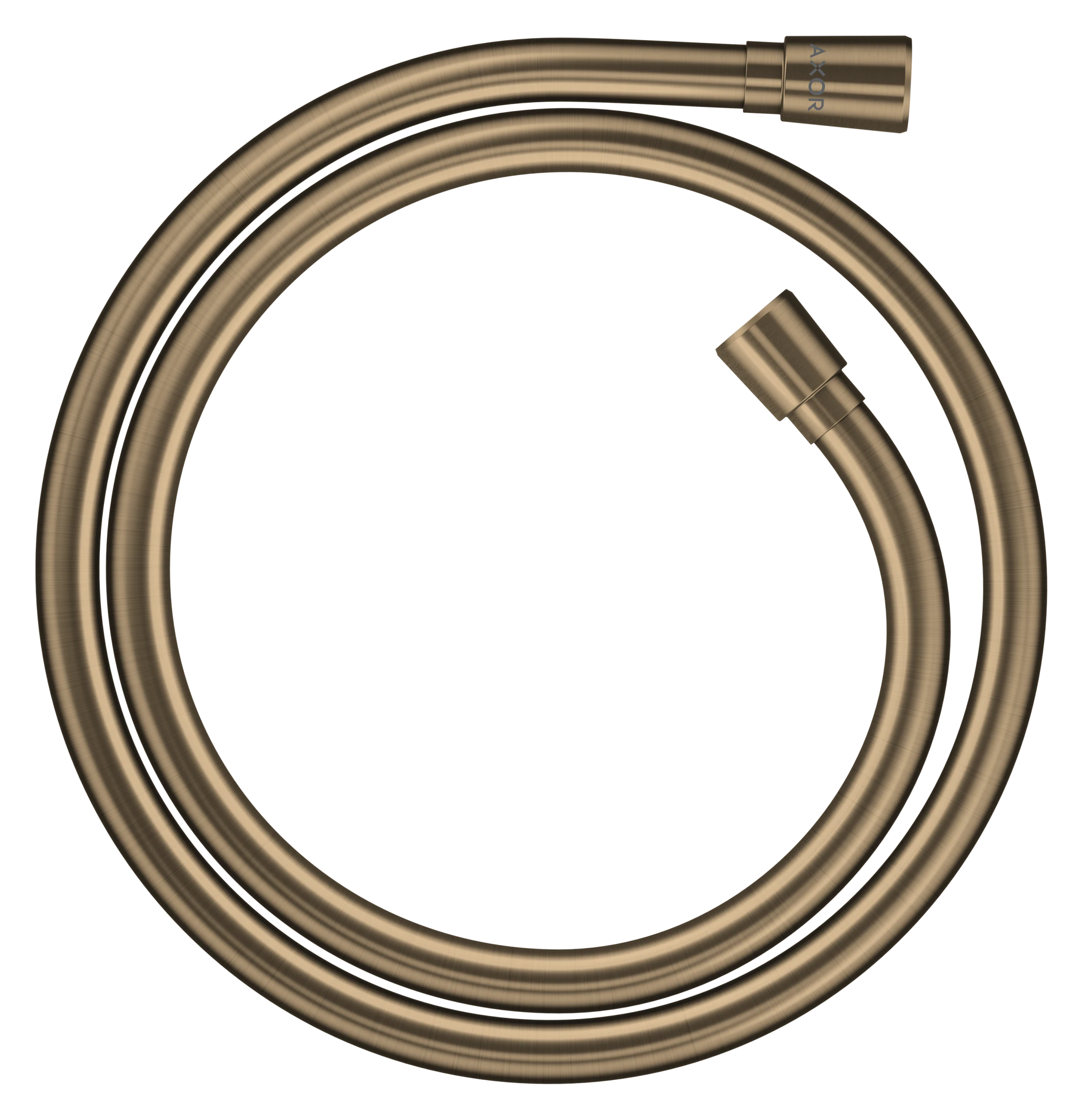 Axor Showersolutions Metal Effect Shower Hose 1.25 M With Conical Nuts Brushed Bronze
