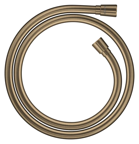 Axor Showersolutions Metal Effect Shower Hose 1.25 M With Conical Nuts Brushed Bronze