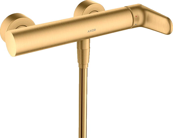 Axor Citterio M Single Lever Manual Shower Mixer For Exposed Installation Brushed Brass