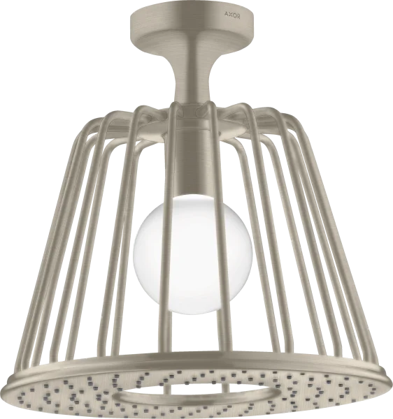 Axor Lampshower/nendo Lampshower 275 1jet With Ceiling Connector Brushed Nickel