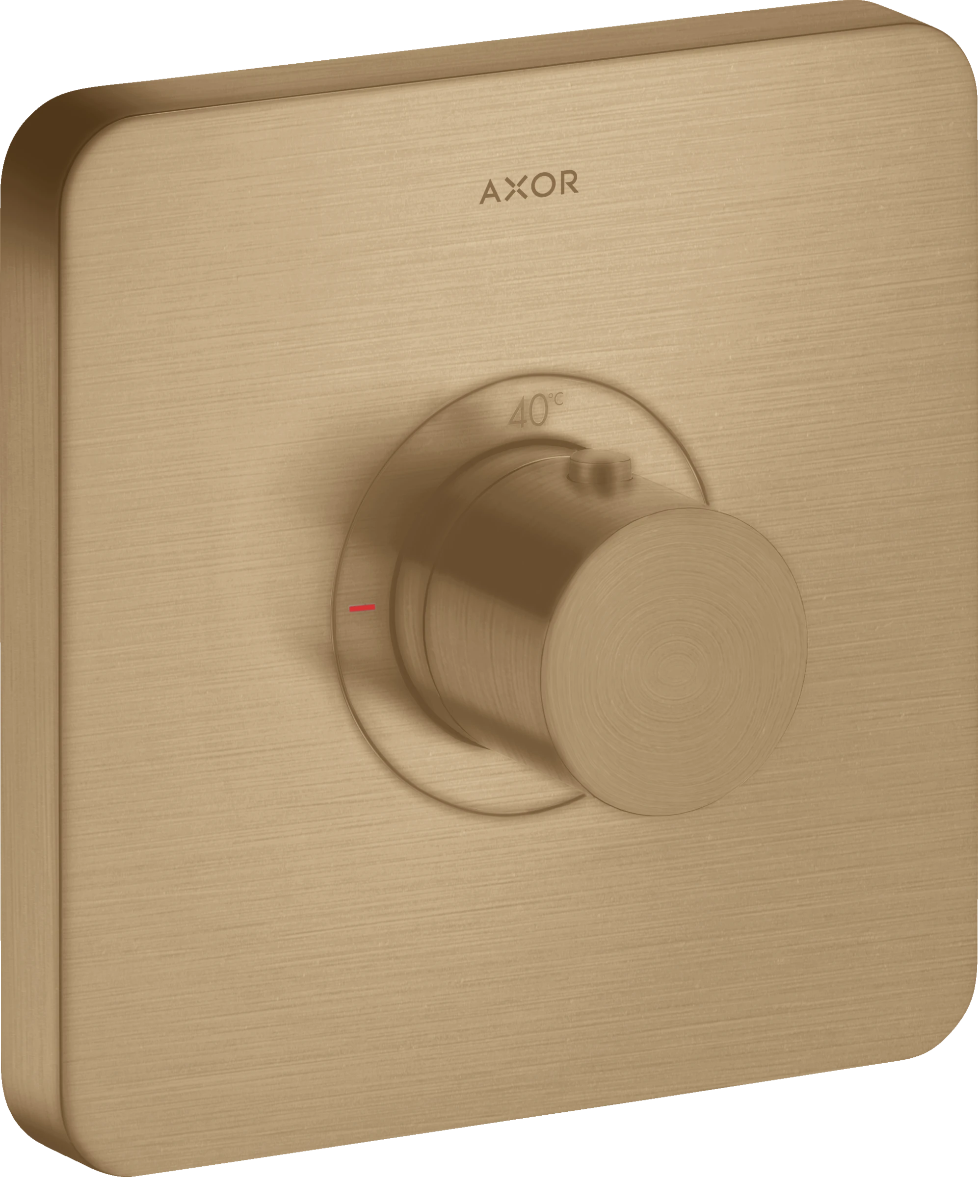 Axor Showerselect Thermostatic Mixer Highflow Softsquare For Concealed Installation Brushed Bronze