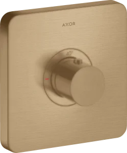 Axor Showerselect Thermostatic Mixer Highflow Softsquare For Concealed Installation Brushed Bronze