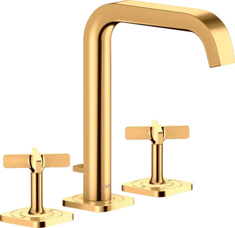 Axor Citterio E 3-hole Basin Mixer 170 With Escutcheons And Pop-up Waste product image - Image 1