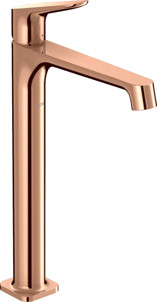 Axor Citterio M Single Lever Basin Mixer 250 For Wash Bowls Without Waste Polished Red Gold
