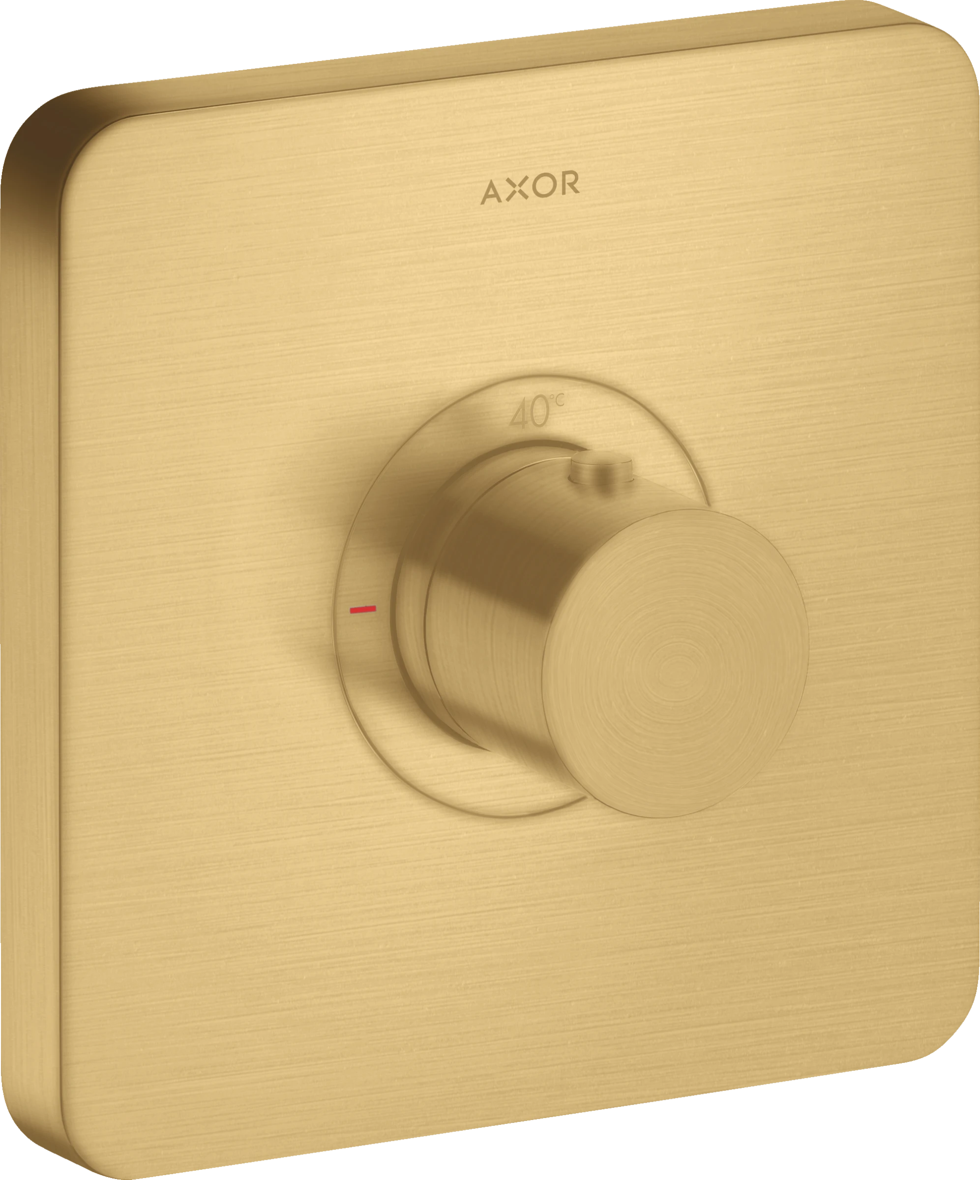 Axor Showerselect Thermostatic Mixer Highflow Softsquare For Concealed Installation Gold Brushed