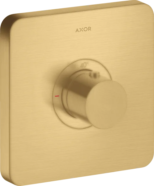 Axor Showerselect Thermostatic Mixer Highflow Softsquare For Concealed Installation Gold Brushed