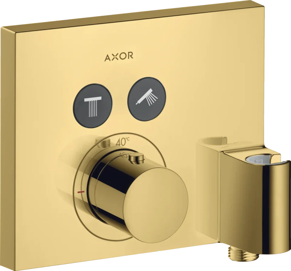 Axor Showerselect Thermostatic Mixer Square For Concealed Installation For 2 Outlets With Wall Outlet And Shower Holder product image - Image 1