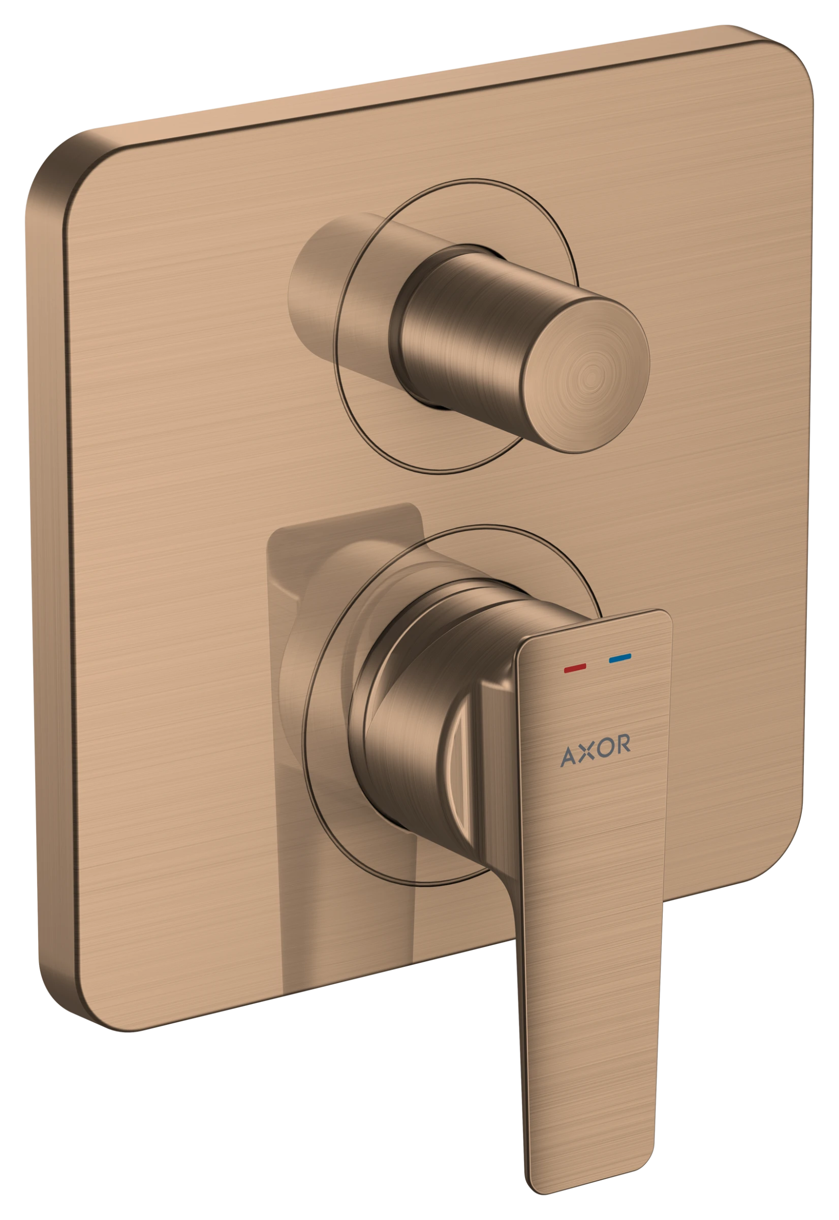 Axor Citterio E Single Lever Manual Bath Mixer For Concealed Installation With Integrated Backflow Prevention Brushed Red Gold