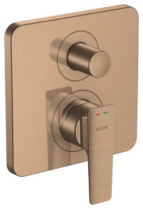 Axor Citterio E Single Lever Manual Bath Mixer For Concealed Installation With Integrated Backflow Prevention Brushed Red Gold