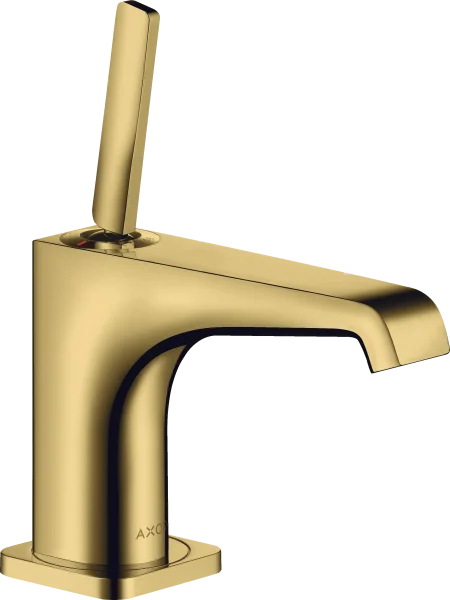 Axor Citterio E Pillar Tap 90 With Pin Handle Without Waste Gold Polished