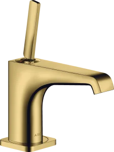 Axor Citterio E Pillar Tap 90 With Pin Handle Without Waste Gold Polished