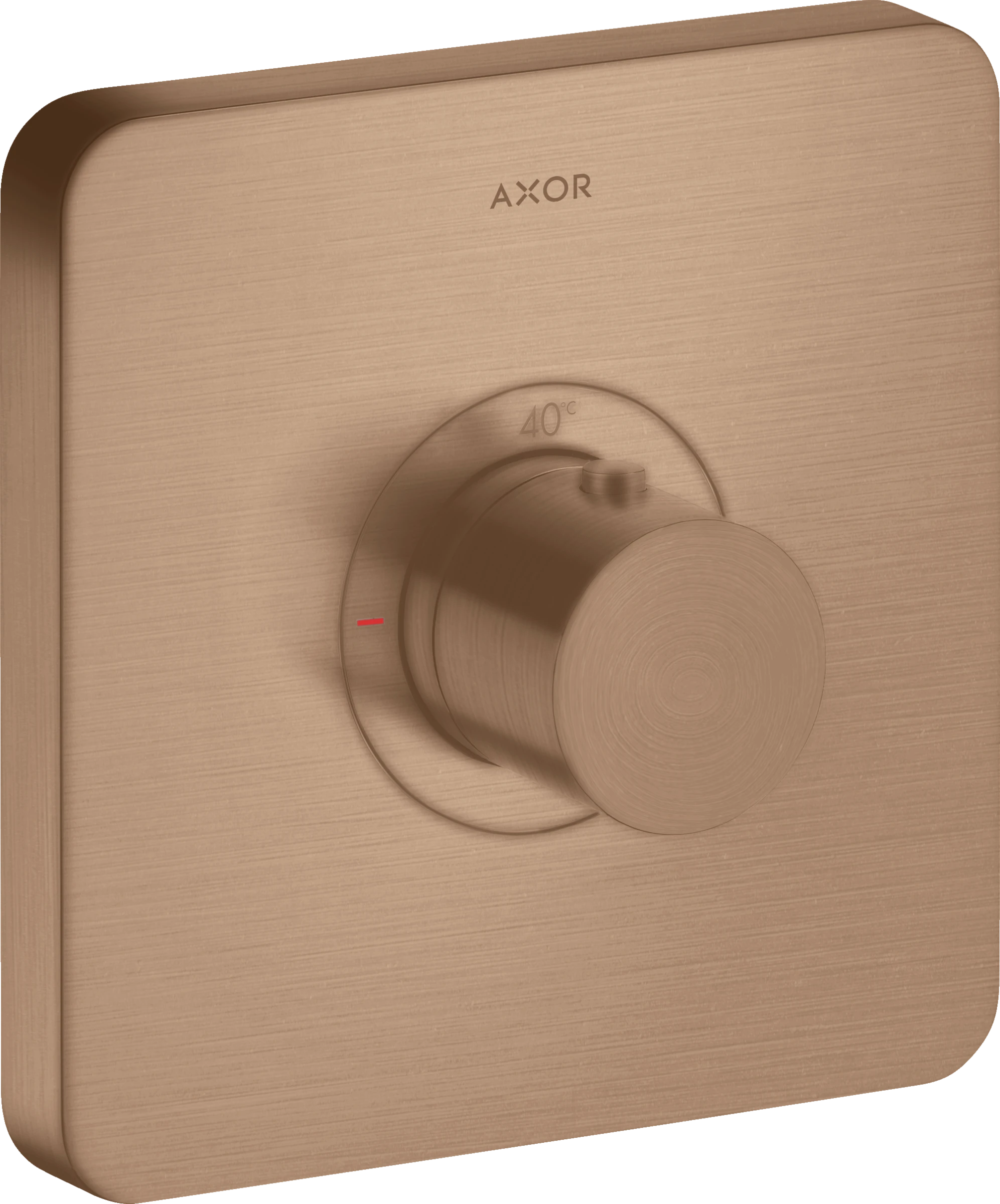Axor Showerselect Thermostatic Mixer Highflow Softsquare For Concealed Installation Brushed Red Gold