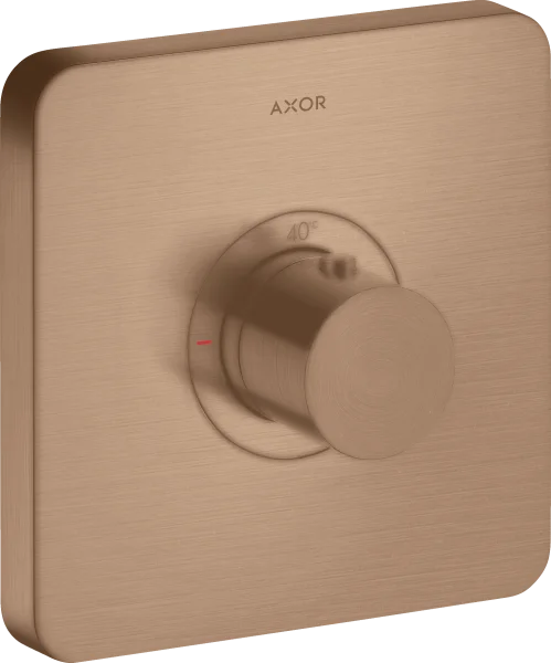 Axor Showerselect Thermostatic Mixer Highflow Softsquare For Concealed Installation Brushed Red Gold