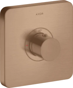 Axor Showerselect Thermostatic Mixer Highflow Softsquare For Concealed Installation Brushed Red Gold