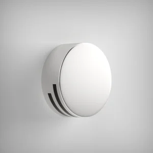 AVA Extended Round Bath Overflow Filler with Click Clack Waste Polished Stainless Steel