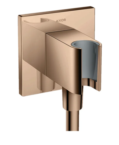 Axor Showersolutions Wall Outlet 130 X 110 X 87mm Rose Gold/gold - Polished