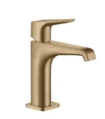 Axor Citterio E Single Lever Basin Mixer 130 With Lever Handle And Pop-up Waste Brushed Bronze detail view - Image 3