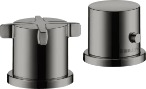 Axor Citterio E 2-hole Rim-mounted Thermostatic Bath Mixer Polished Black Chrome