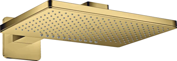 Axor Showersolutions Overhead Shower 460/300 2jet With Shower Arm And Softsquare Escutcheon Gold Polished