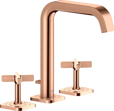 Axor Citterio E 3-hole Basin Mixer 170 With Escutcheons And Pop-up Waste product image - Image 1