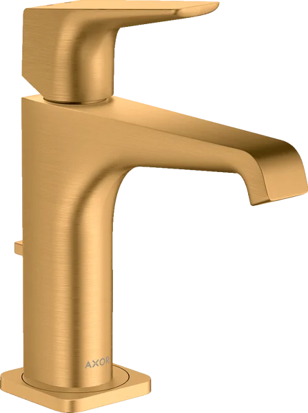Axor Citterio E Single Lever Basin Mixer 130 With Lever Handle And Pop-up Waste Gold Brushed