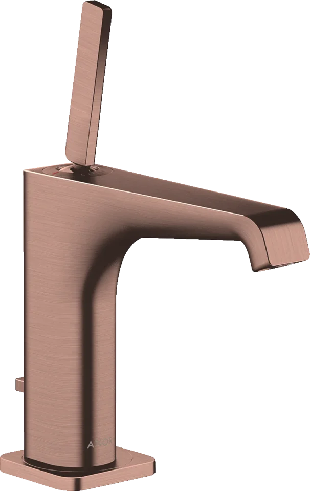 Axor Citterio E Single Lever Basin Mixer 130 With Pin Handle And Pop-up Waste product image - Image 1
