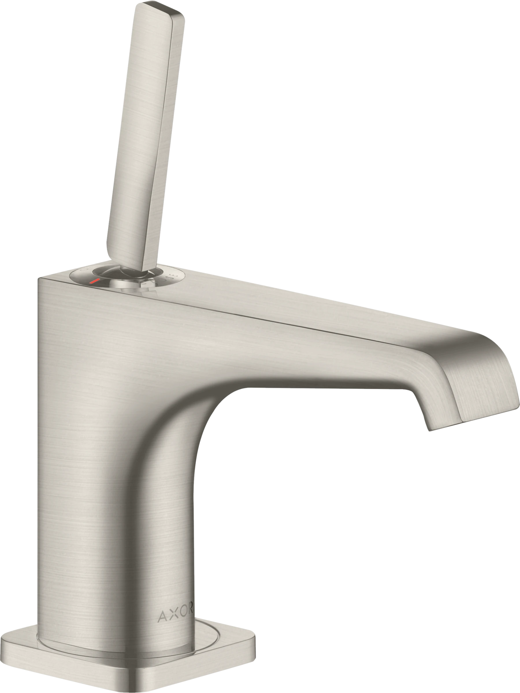 Axor Citterio E Pillar Tap 90 With Pin Handle Without Waste Stainless Steel