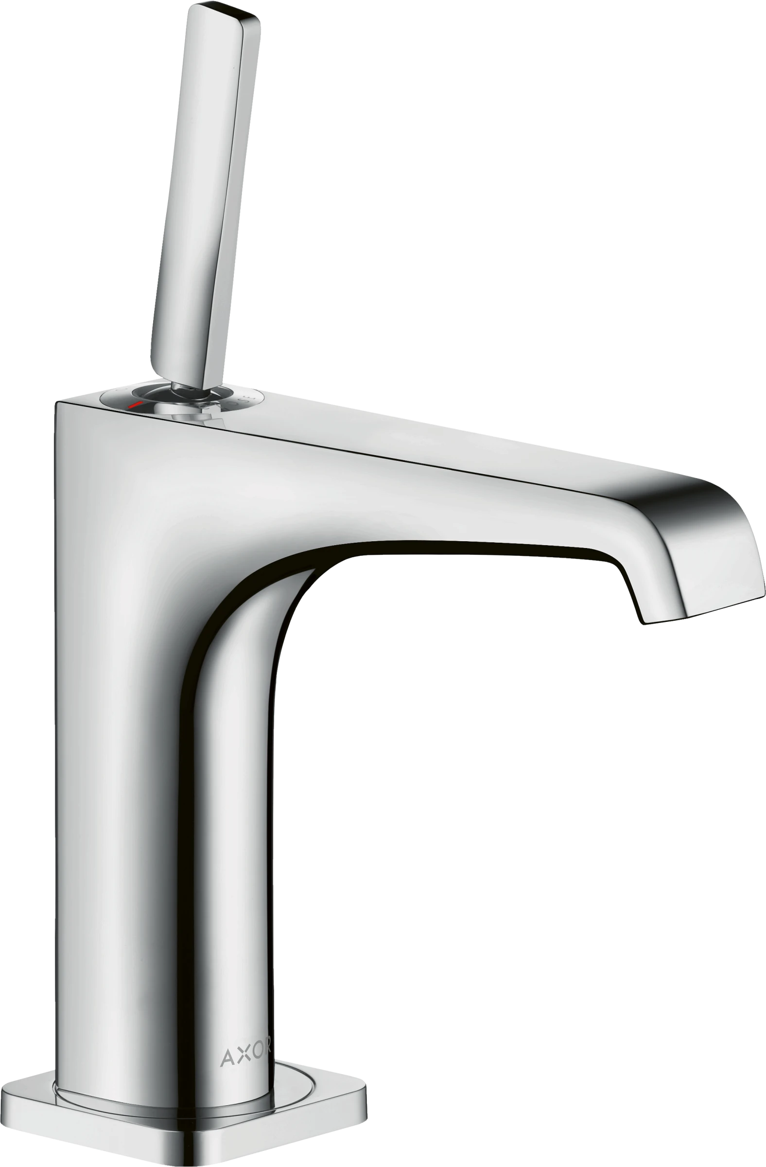 Axor Citterio E Single Lever Basin Mixer 130 With Pin Handle And Waste Stainless Steel