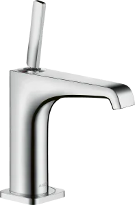 Axor Citterio E Single Lever Basin Mixer 130 With Pin Handle And Waste Stainless Steel