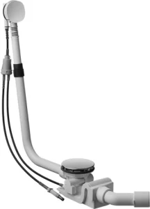 Duravit Universal Quadroval Waste and Overflow Set with Bath Filler Chrome