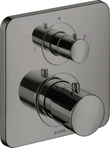 Axor Citterio M Thermostatic Mixer For Concealed Installation With Shut-off / Diverter Valve Polished Black Chrome